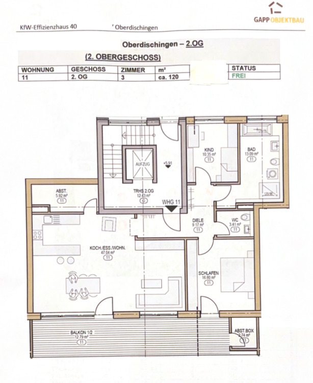 Neuwertige 3- Zimmer Wohnung mit Penthouse-Charakter