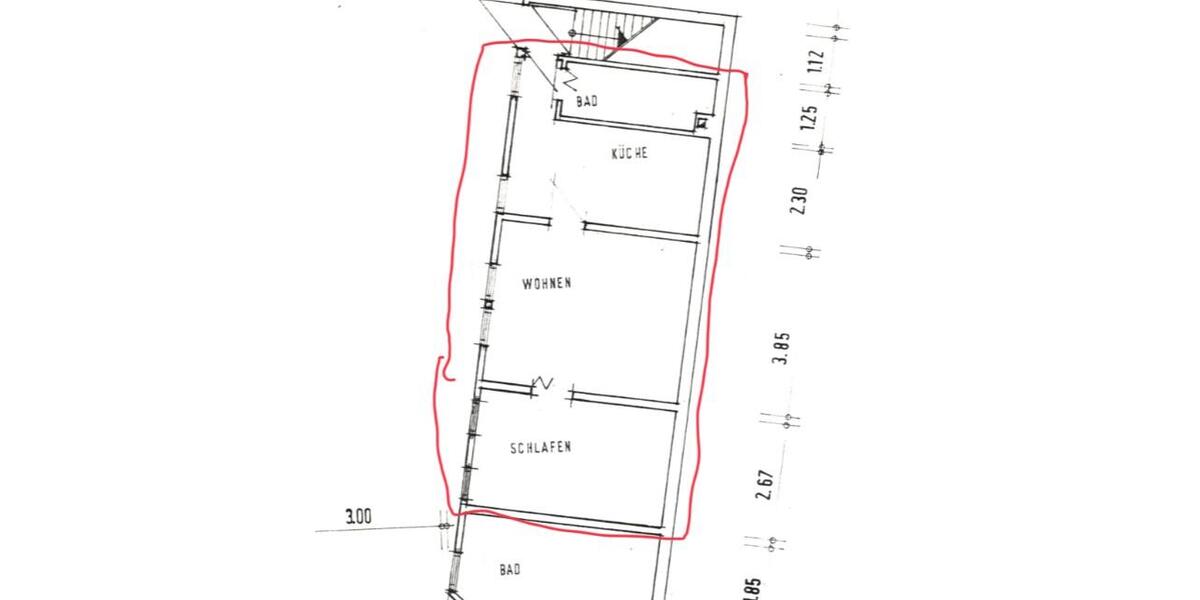 Etagenwohnung Mühlhausen (Thüringen) - 2 Zimmer, 45 m&sup2;, 290&euro; | Angebot:26608440