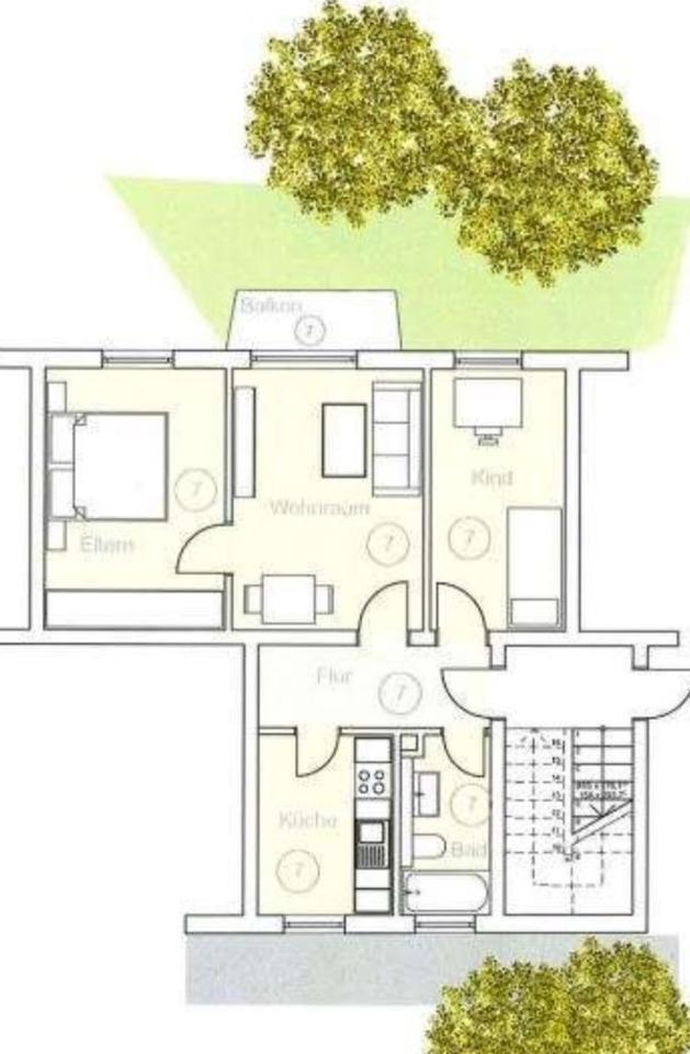 3-Zimmer-Wohnung im Martinsviertel – Frisch renoviert mit Balkon