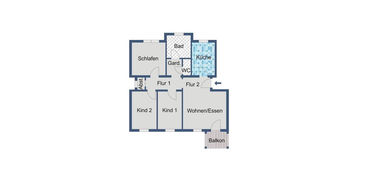 Etagenwohnung Melsungen - 4 Zimmer, 81 m&sup2;, 386&euro; | Angebot:26366720