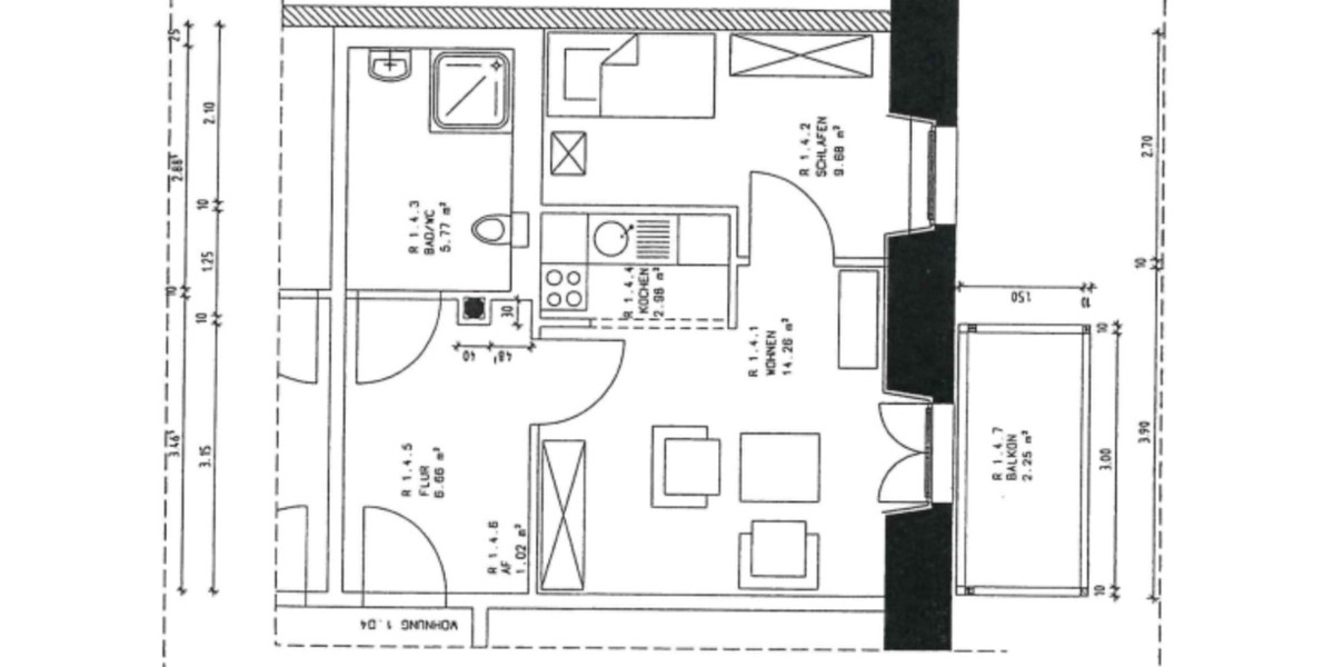 Erdgeschoßwohnung Calbe (Saale) - 2 Zimmer, 43 m&sup2;, 300&euro; | Angebot:10794173