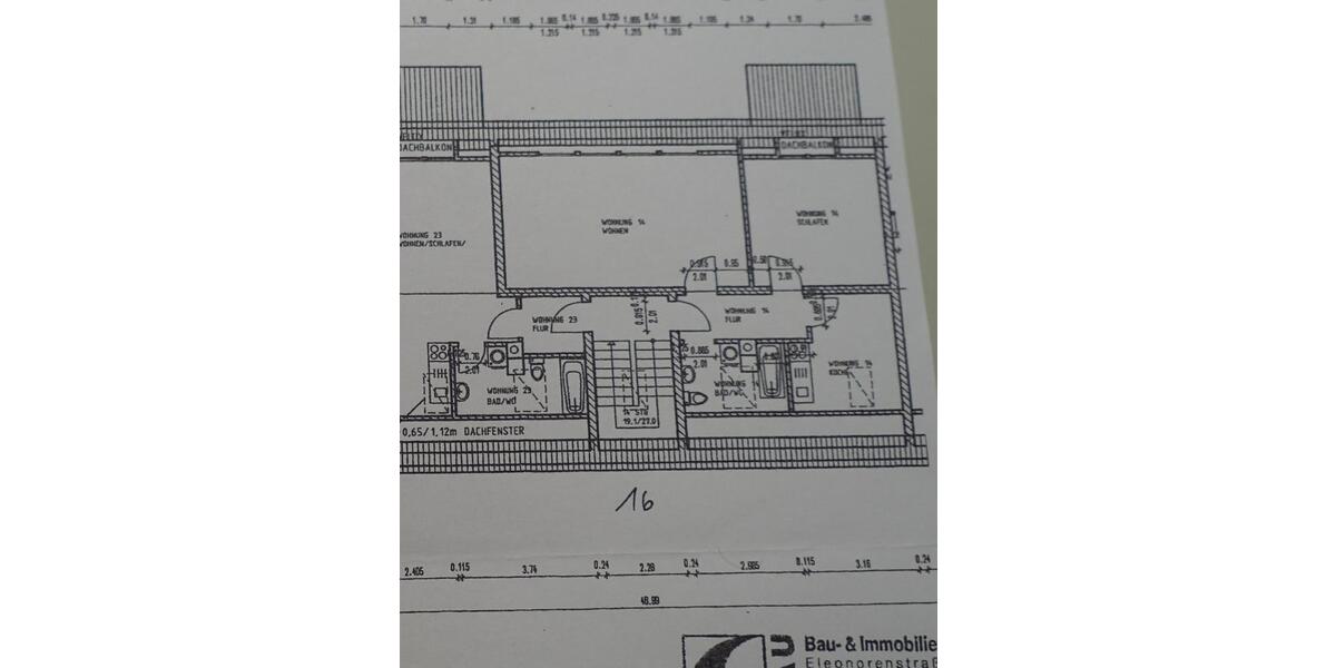Dachgeschoßwohnung Meiningen - 2 Zimmer, 60 m&sup2;, 429&euro; | Angebot:26248473