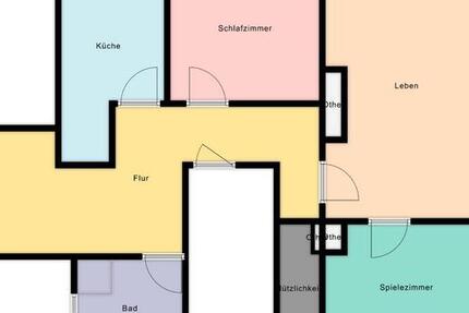 Wohnung Bad Frankenhausen/Kyffhäuser Kyffhäuser - 3 Zimmer, 86 m&sup2;, 700&euro; | Angebot:26413442