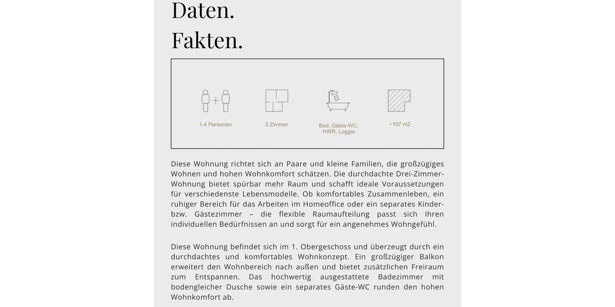 Etagenwohnung Wietmarschen - 3 Zimmer, 107 m&sup2;, 1.149&euro; | Angebot:24480565