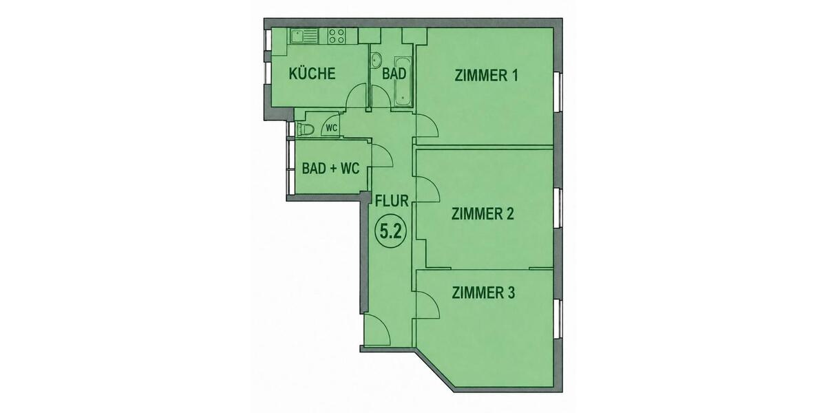 Wohnen auf Zeit Nürnberg Hasenbuck - 1 Zimmer, 20 m&sup2;, 600&euro; | Angebot:26568148