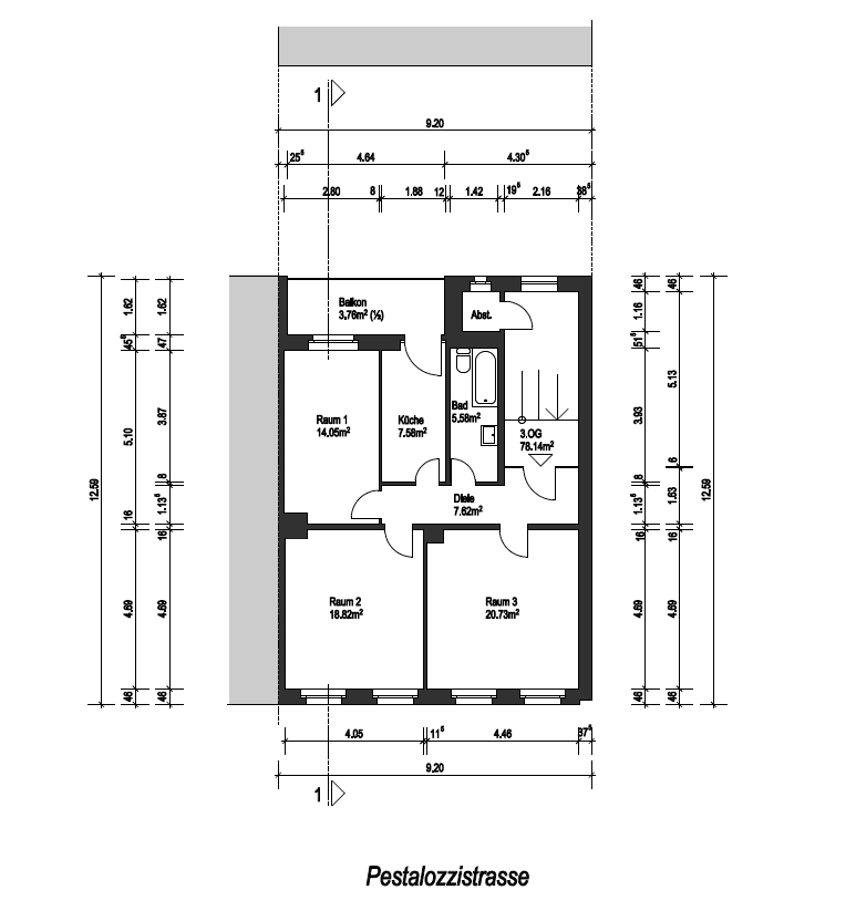 Wohnung zum Mieten in Wuppertal 750 € 80 m²