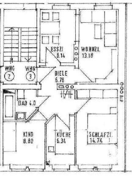 Etagenwohnung Hof Innenstadt - 4 Zimmer, 65 m&sup2;, 370&euro; | Angebot:26787035
