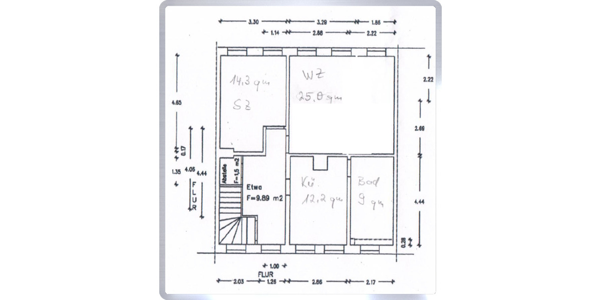 Etagenwohnung Mittweida - 2 Zimmer, 70 m&sup2;, 430&euro; | Angebot:26015683