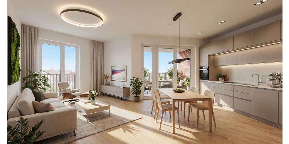 Etagenwohnung Freiburg im Breisgau Brühl - 3 Zimmer, 86 m&sup2;, 2.150&euro; | Angebot:27144106