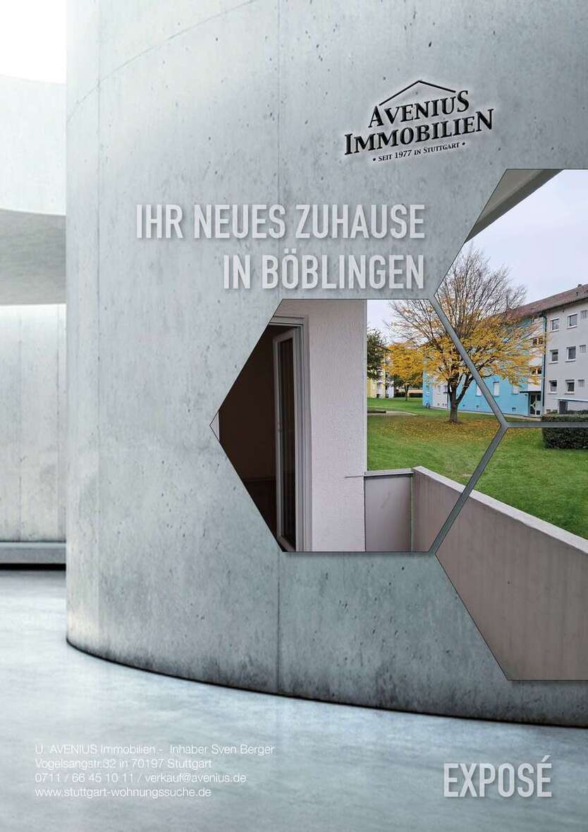 Wohnung zum Mieten in Böblingen 900 € 62.75 m² 3 zimmer