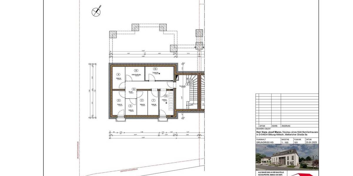 Etagenwohnung Bitburg Mötsch - 3 Zimmer, 104 m&sup2;, 1.245&euro; | Angebot:26155614