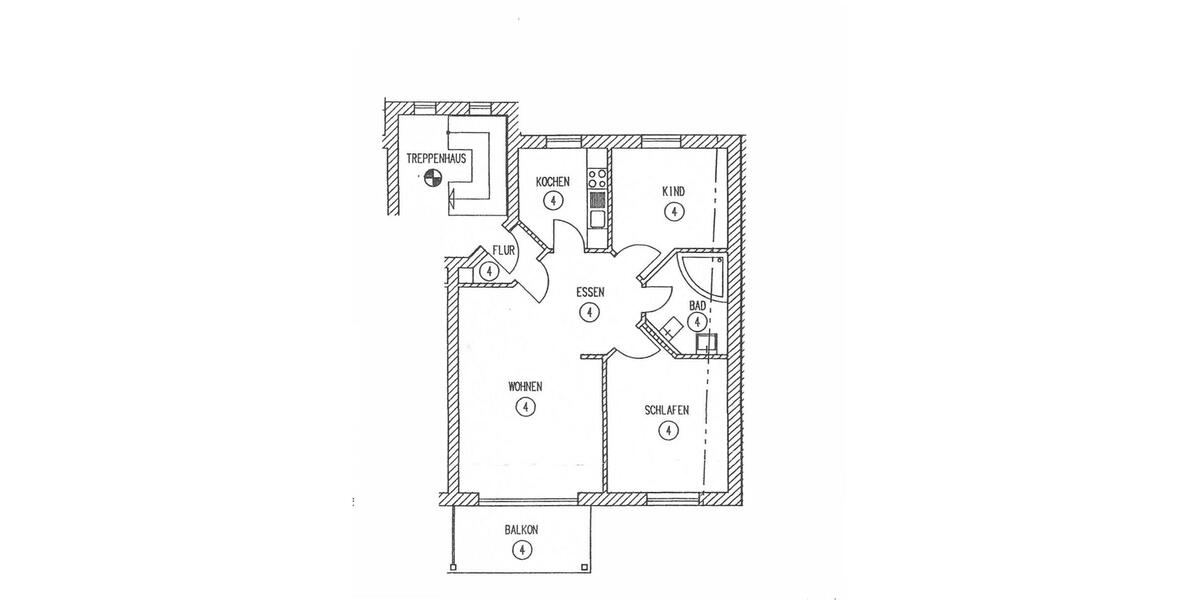 Etagenwohnung Schortens - 3 Zimmer, 73 m&sup2;, 710&euro; | Angebot:25381855
