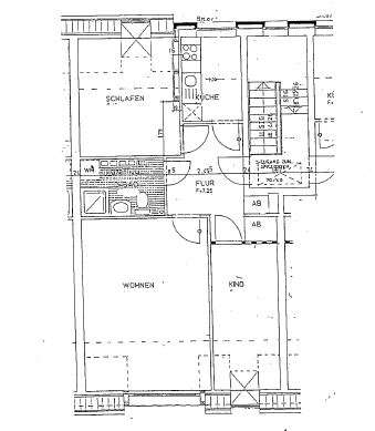 Wohnung zum Mieten in Hamburg 459,50 € 58.91 m² 3 zimmer