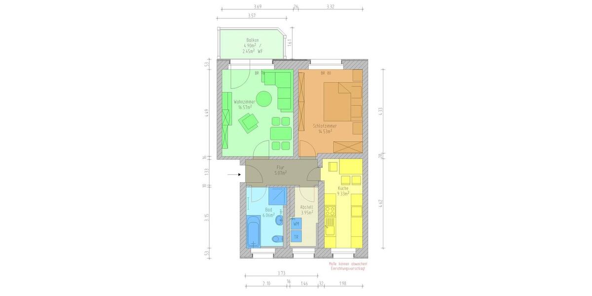 Etagenwohnung Wilkau-Haßlau Haßlau - 2 Zimmer, 58 m&sup2;, 405&euro; | Angebot:26461415