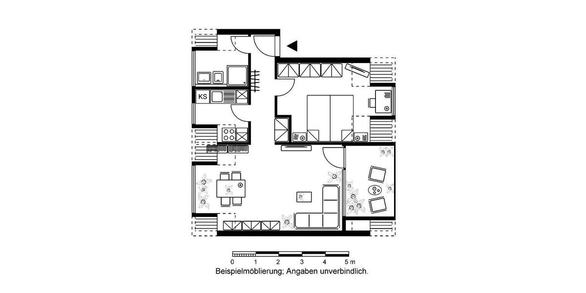 Etagenwohnung Friedrichsdorf Dillingen - 2 Zimmer, 60 m&sup2;, 630&euro; | Angebot:26093732