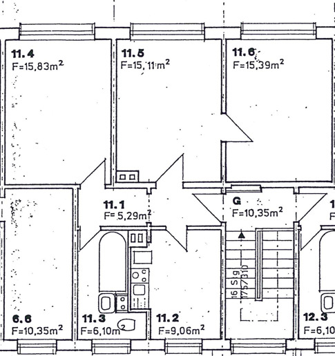 Etagenwohnung Papendorf - 3 Zimmer, 67 m&sup2;, 735&euro; | Angebot:24847639