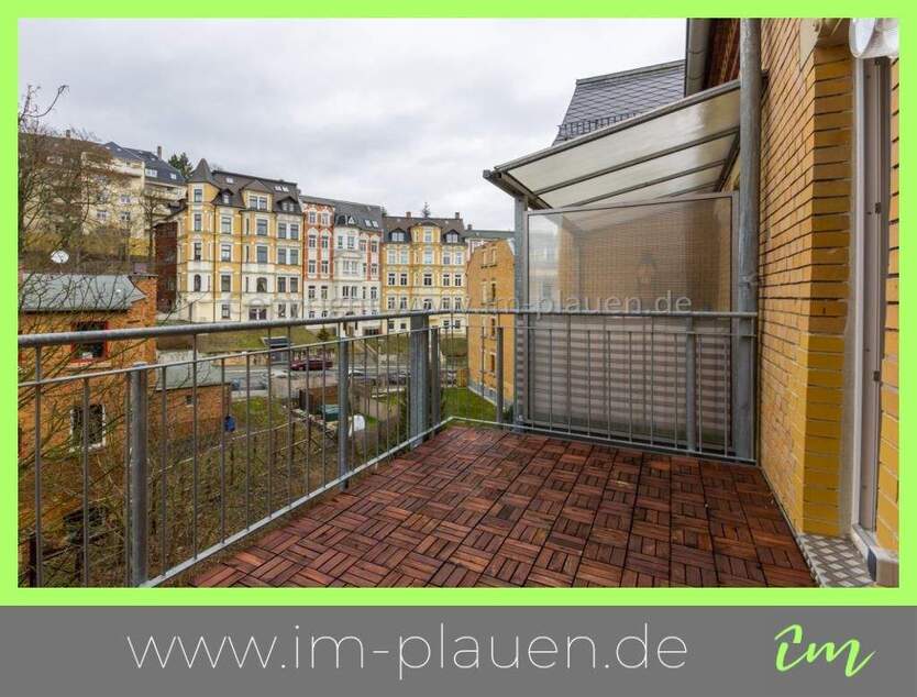 wohnen im Syratal - Balkon + Bad BW u. DU - ruhige Wohnlage - 2 Zimmerwohnung zur Miete in Plauen 2 zimmer