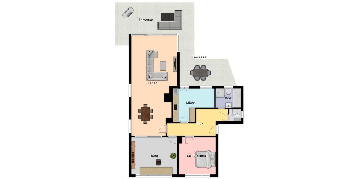 Erdgeschoßwohnung Saarlouis - 3 Zimmer, 120 m&sup2;, 1.200&euro; | Angebot:26299978