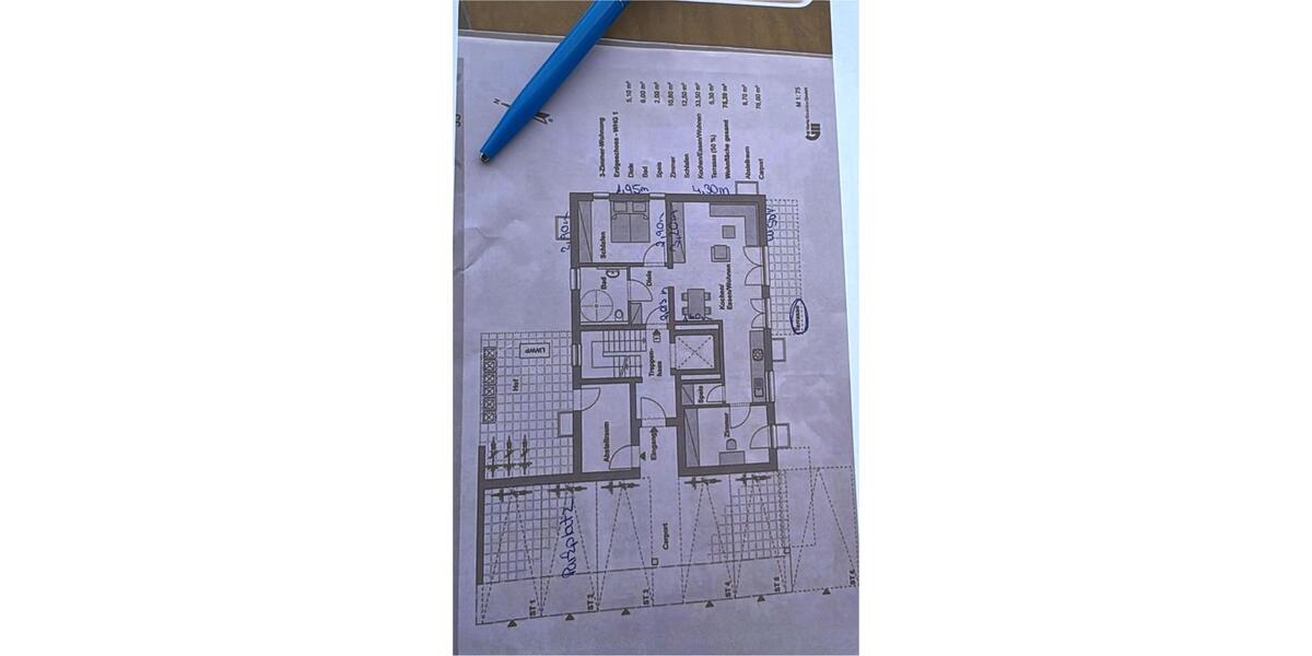 Terrassenwohnung Singen (Hohentwiel) - 3 Zimmer, 76 m&sup2;, 1.650&euro; | Angebot:26004532