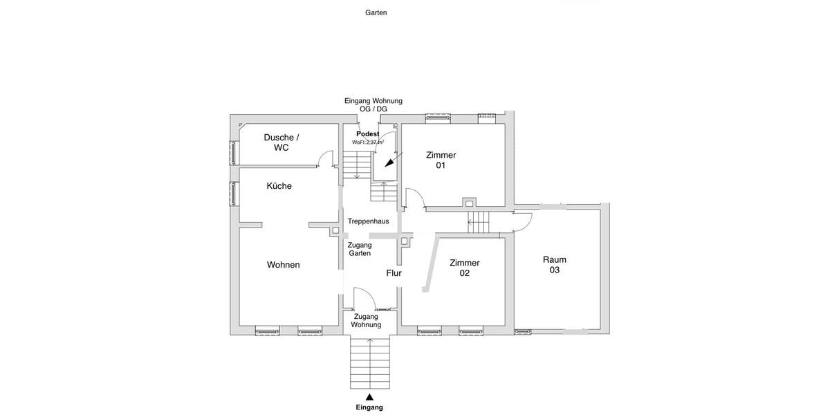 Hochparterre Hohenhameln - 4 Zimmer, 105 m&sup2;, 1.050&euro; | Angebot:24786617