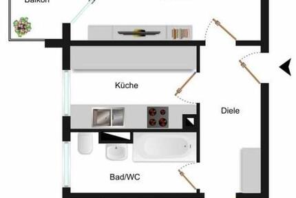 Wohnung Bischofsheim - 2 Zimmer, 66 m&sup2;, 890&euro; | Angebot:25167828