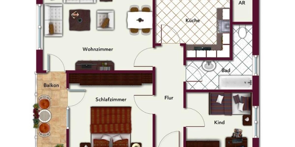 Etagenwohnung Rietberg - 3 Zimmer, 79 m&sup2;, 695&euro; | Angebot:25145476