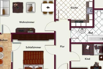 Wohnung Rietberg - 3 Zimmer, 79 m&sup2;, 695&euro; | Angebot:25145476