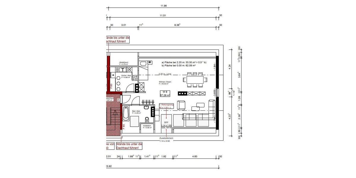 Dachgeschoßwohnung Rheda-Wiedenbrück Wiedenbrück - 1.5 Zimmer, 60 m&sup2;, 750&euro; | Angebot:26266780