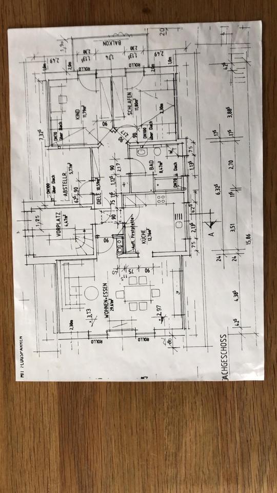 3 1|2 Zimmer Wohnung + Balkon in Rödelsee 100qm