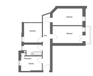 Etagenwohnung Berlin Pankow - 3 Zimmer, 91 m&sup2;, 1.729&euro; | Angebot:27290191