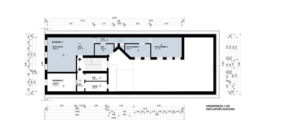 Etagenwohnung Aachen Aachen-Mitte - 3 Zimmer, 75 m&sup2;, 900&euro; | Angebot:26295362