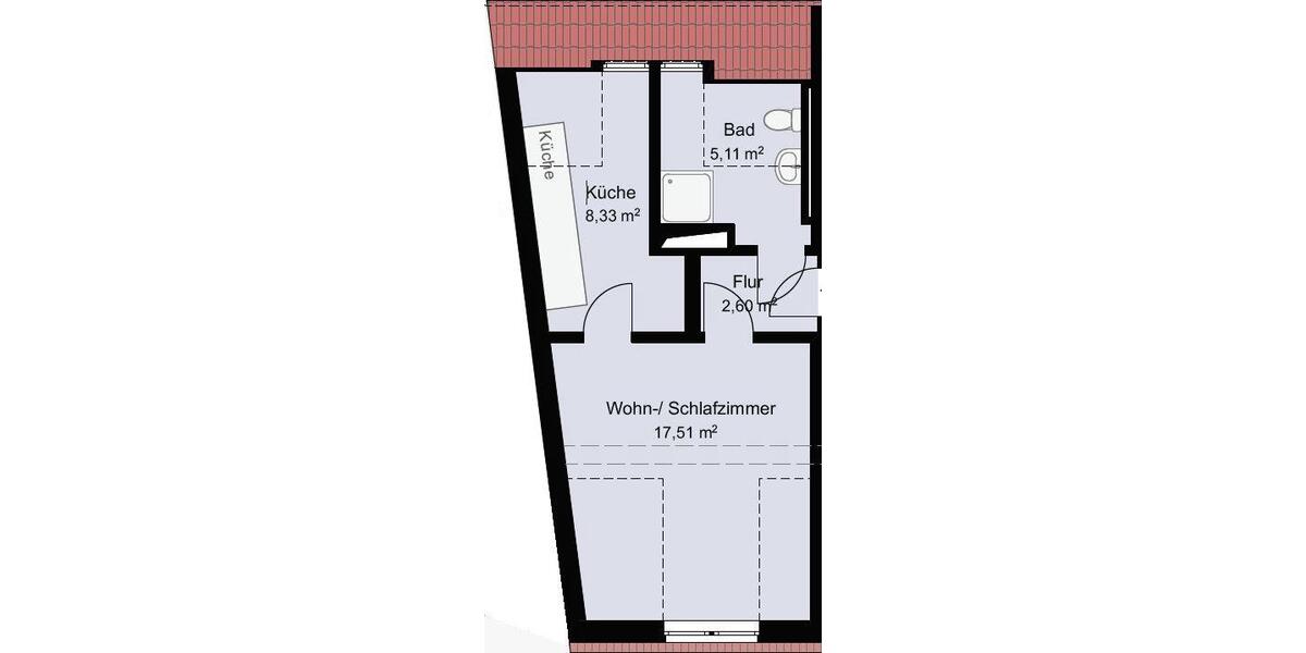 Helle-moderne 1 Zimmer Wohnung in Bernburg sofort verfügbar 1 zimmer