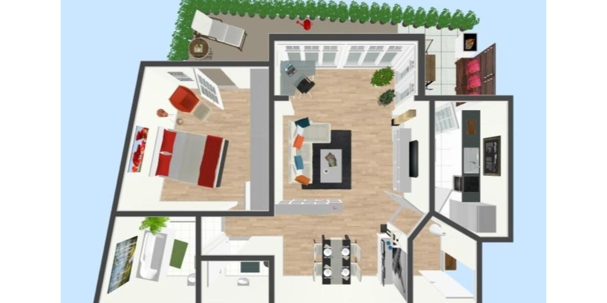 Terrassenwohnung Suhl - 2 Zimmer, 71 m&sup2;, 540&euro; | Angebot:24979783