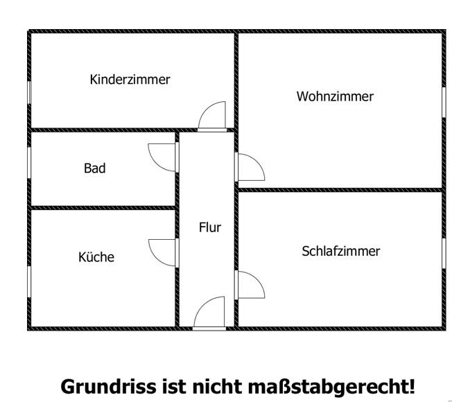Etagenwohnung Großröhrsdorf - 3 Zimmer, 59 m&sup2;, 455&euro; | Angebot:24626566