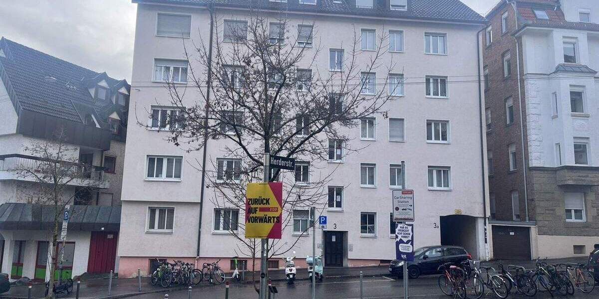 Etagenwohnung Stuttgart West - 2 Zimmer, 48 m&sup2;, 600&euro; | Angebot:25241439