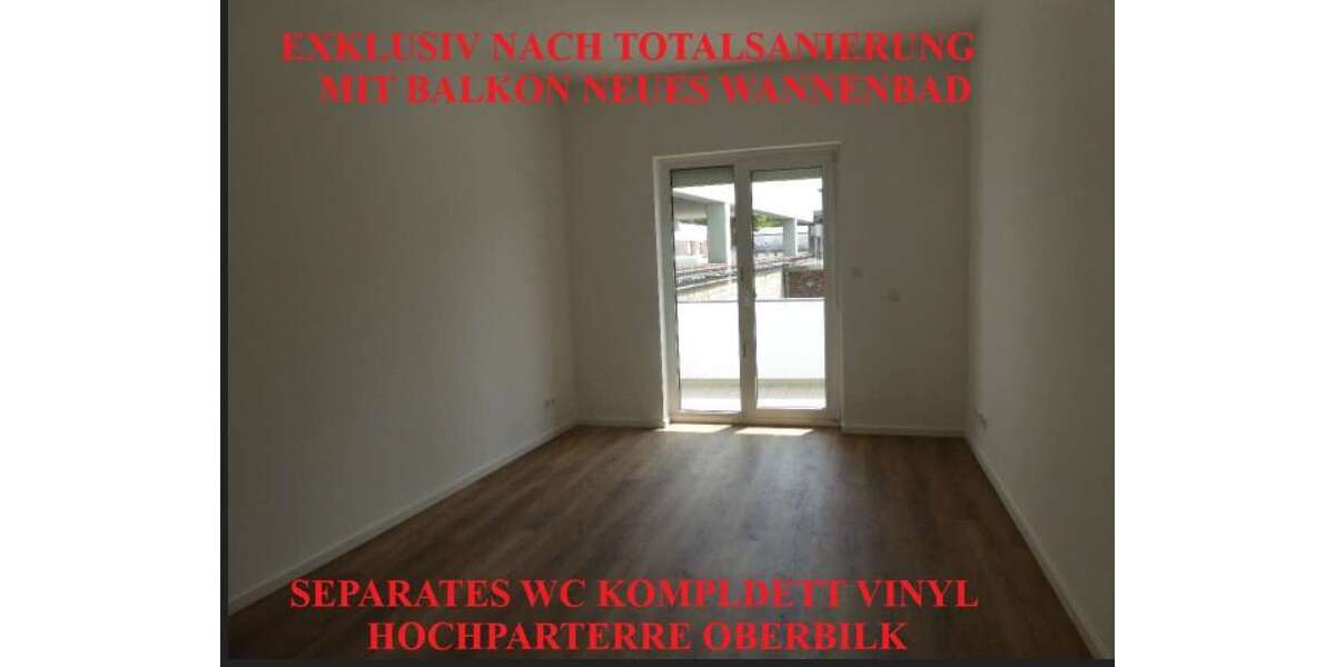 Etagenwohnung Düsseldorf Oberbilk - 2 Zimmer, 57 m&sup2;, 900&euro; | Angebot:27187808