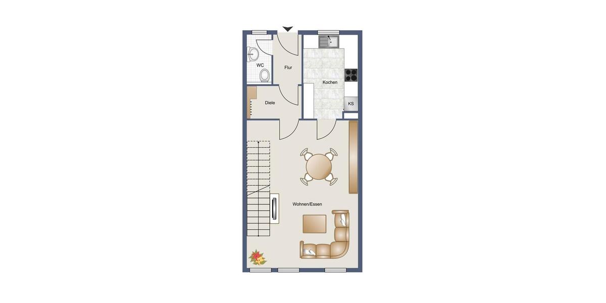 Maisonettenwohnung Prüm - 2 Zimmer, 62 m&sup2;, 575&euro; | Angebot:24815129