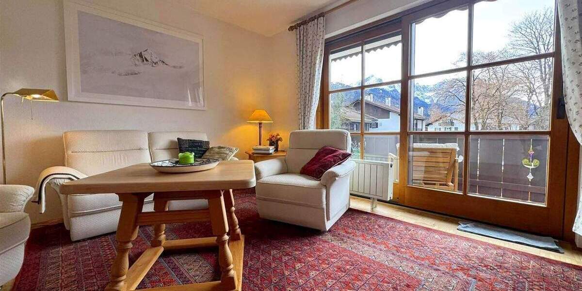 Etagenwohnung Garmisch-Partenkirchen Partenkirchen - 2 Zimmer, 60 m&sup2;, 1.100&euro; | Angebot:25745046
