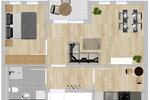 Etagenwohnung Riesa Canitz - 2 Zimmer, 52 m&sup2;, 417&euro; | Angebot:26637284