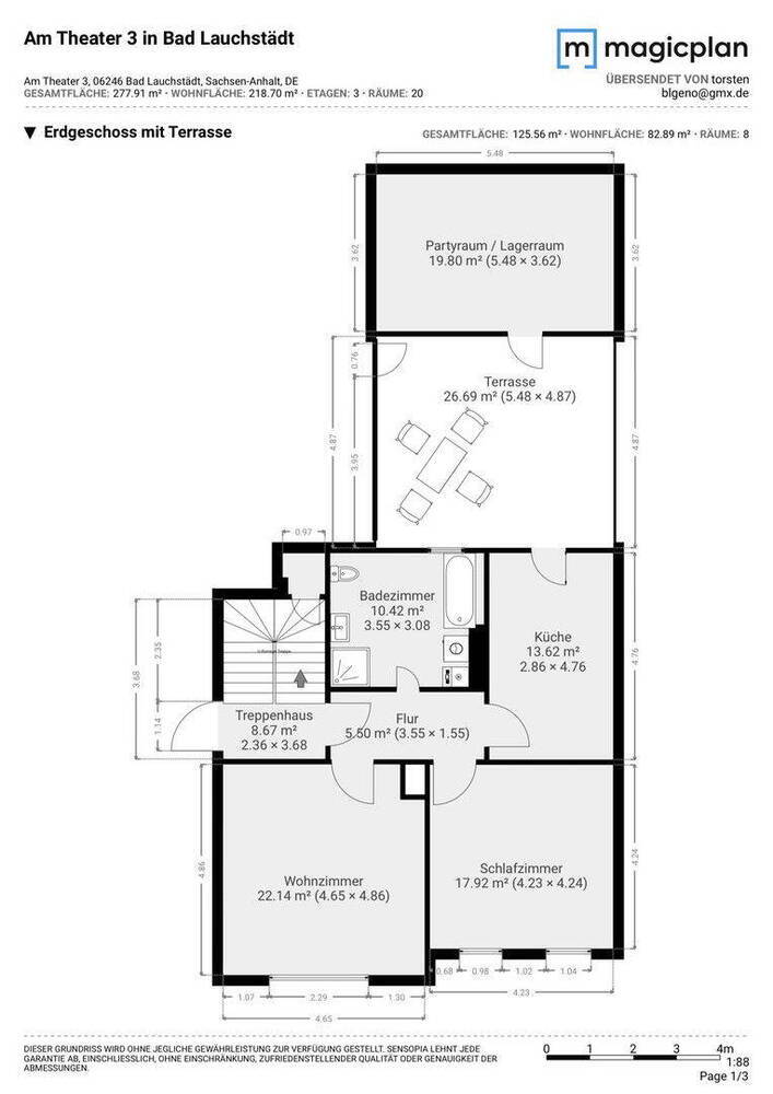 ?? Hochwertig sanierte ParterreWohnung mit Terrasse, Option auf Einbauküche