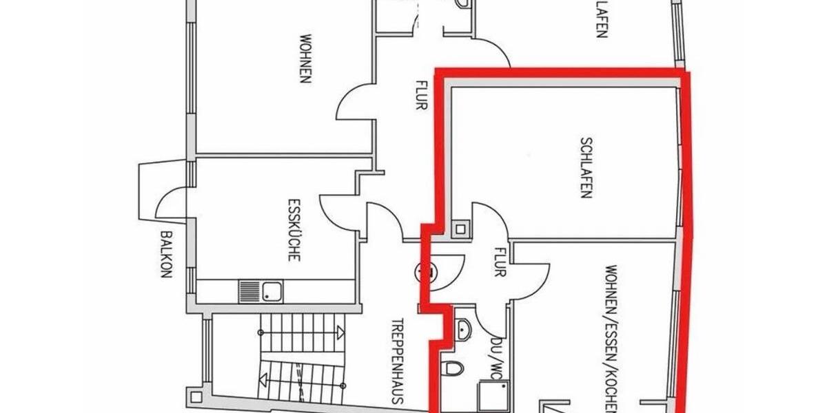 Etagenwohnung Pforzheim Dillweißenstein - 2 Zimmer, 52 m&sup2;, 550&euro; | Angebot:26490485