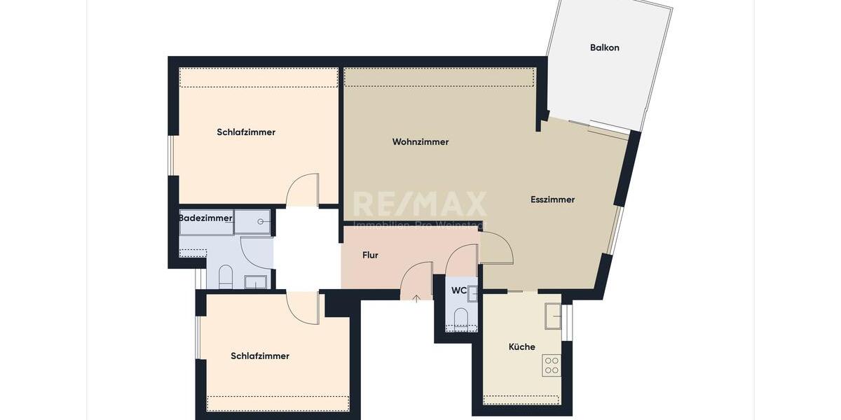 Dachgeschoßwohnung Weinstadt - 3 Zimmer, 80 m&sup2;, 810&euro; | Angebot:26574380