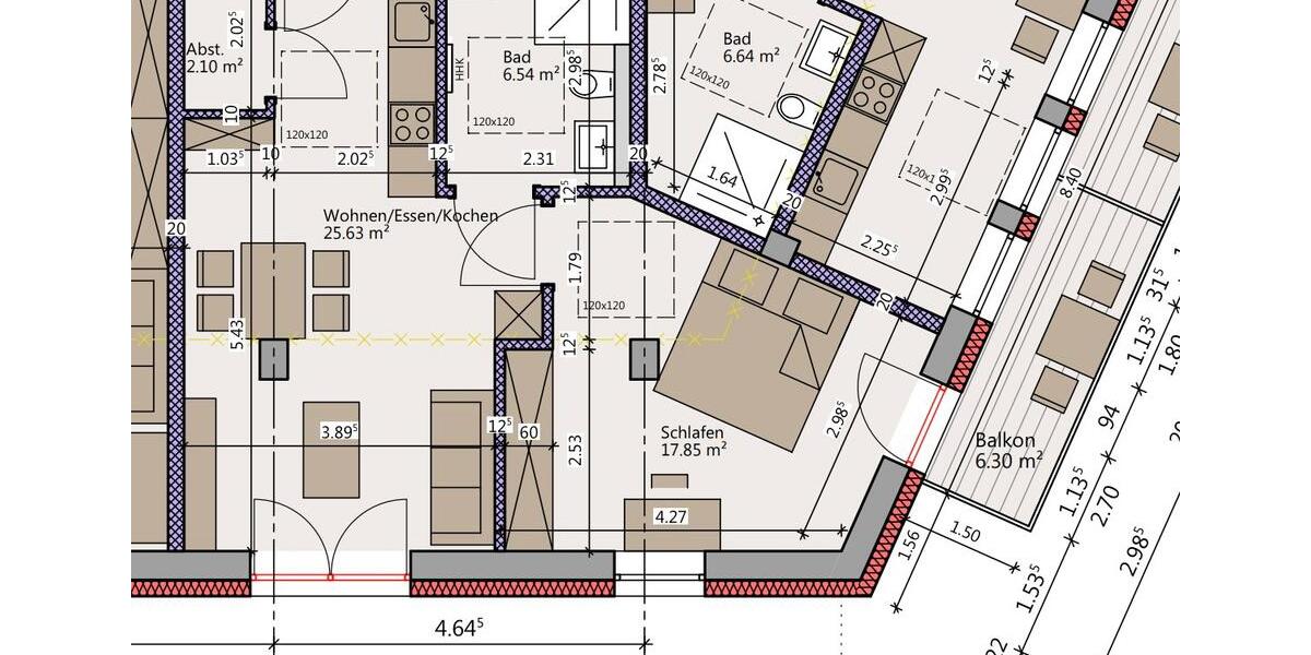 Etagenwohnung Hauzenberg - 2 Zimmer, 55 m&sup2;, 950&euro; | Angebot:25715352