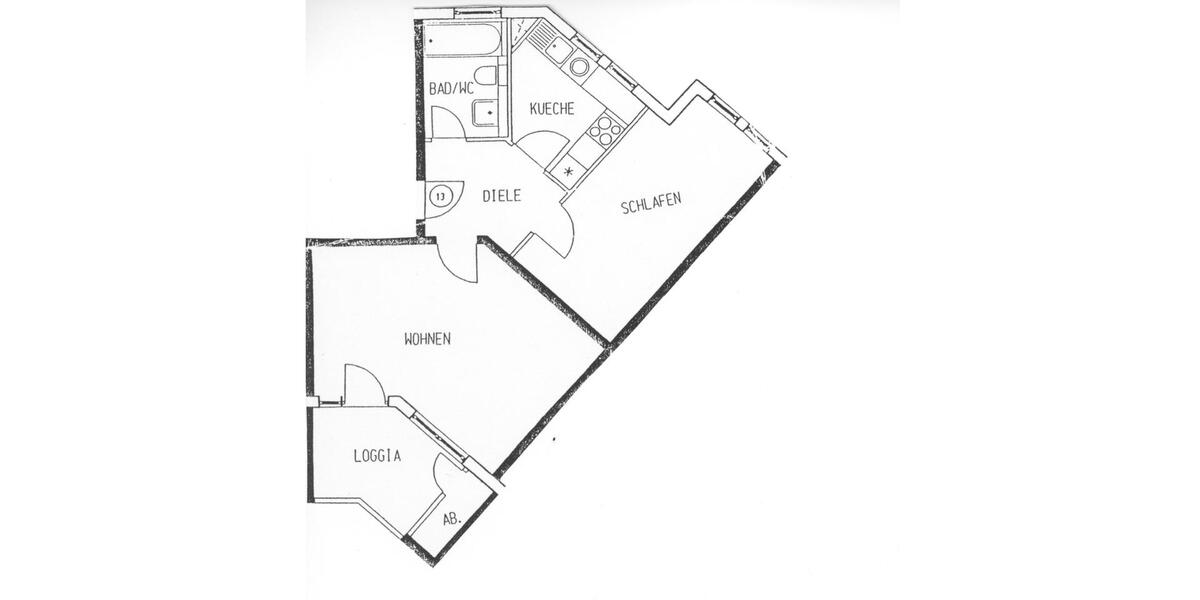 2-Zi.-Whg. in Werdau - Zentrum, mit Balkon 2 zimmer