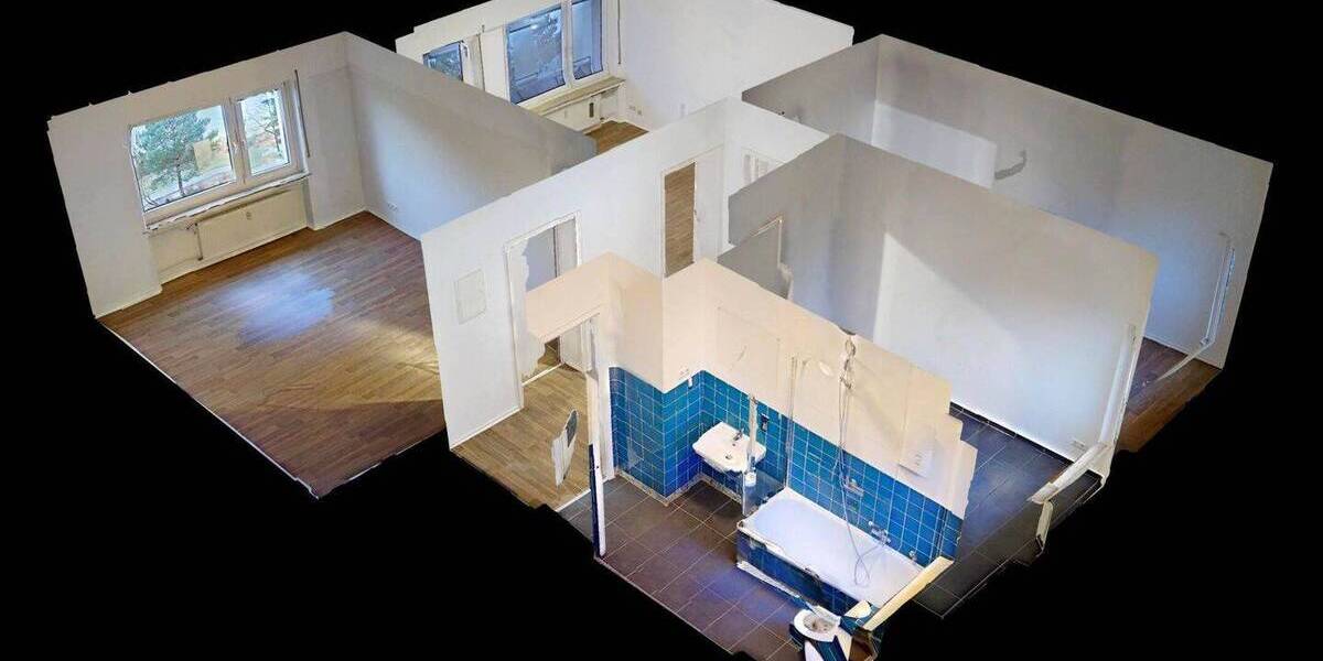 Etagenwohnung Bielefeld Ummeln - 3 Zimmer, 64 m&sup2;, 689&euro; | Angebot:26139944