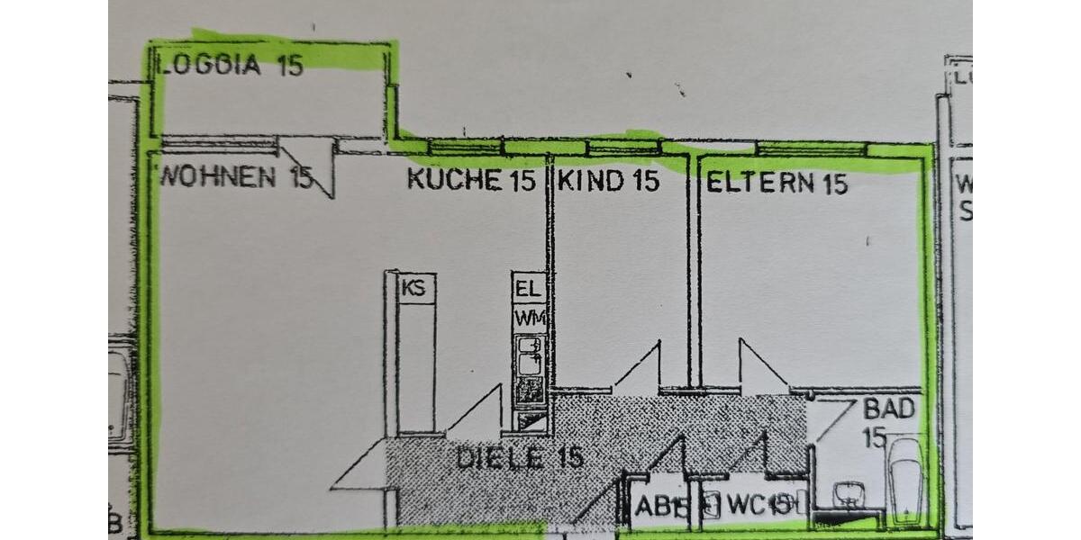 Etagenwohnung Ketsch - 3 Zimmer, 85 m&sup2;, 1.100&euro; | Angebot:26616092