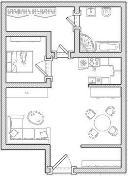 Dachgeschoßwohnung Prenzlau - 2 Zimmer, 65 m&sup2;, 518&euro; | Angebot:26491018