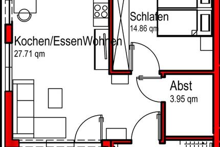 Gepflegtes Wohnen im Alter 2 Zimmer Apartment barrierearm 2 zimmer
