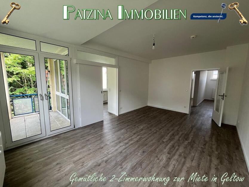 Geräumige 2-Zimmer Wohnung mit überdachtem Balkon in Geltow