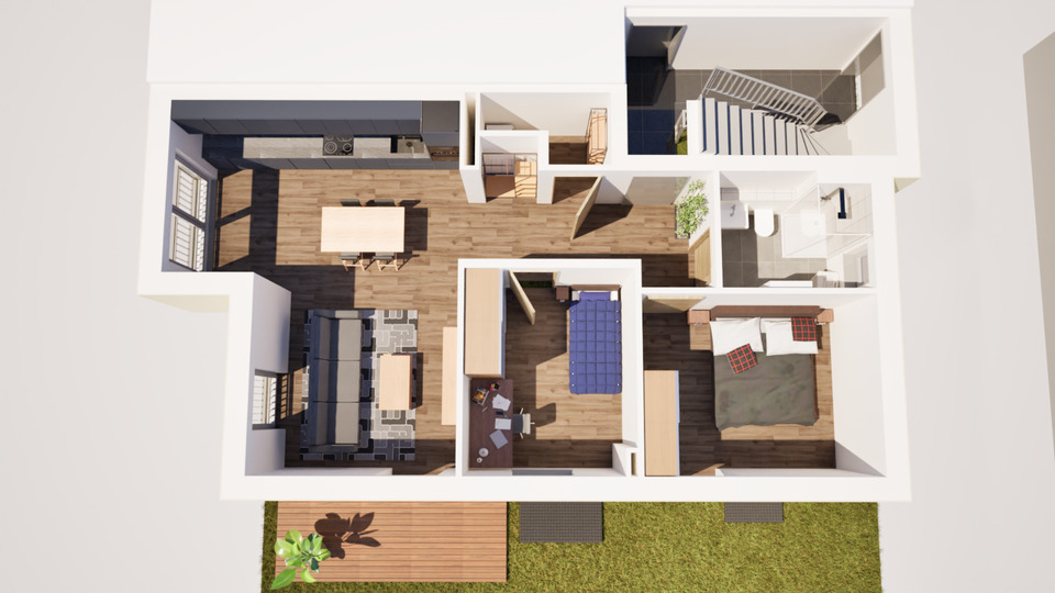 Erdgeschoßwohnung Regensburg Gallingkofen - 3 Zimmer, 74 m&sup2;, 1.300&euro; | Angebot:25370344